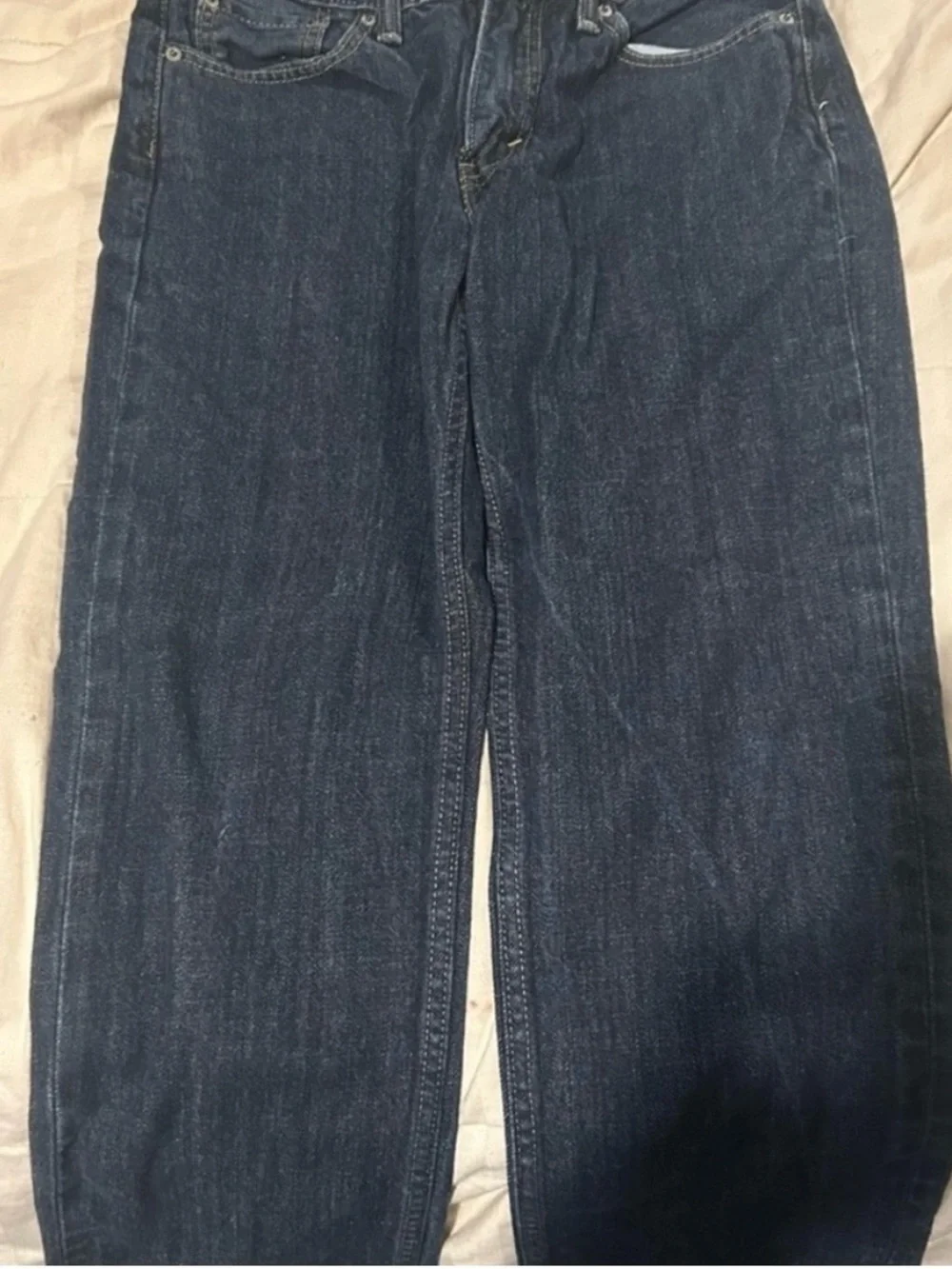 Levi's  Jeans - Dark Blue Denim with Tan Patch